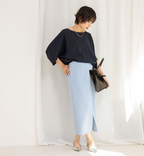 NOLLEY'S「《セットアップ対応》ツイルコクーンブラウス」|シャツ・ブラウス|