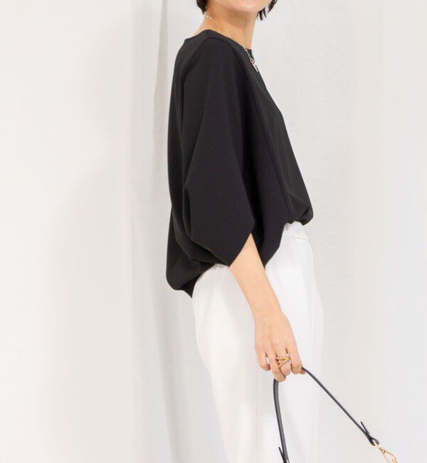 NOLLEY'S「《セットアップ対応》ツイルコクーンブラウス」|シャツ・ブラウス|