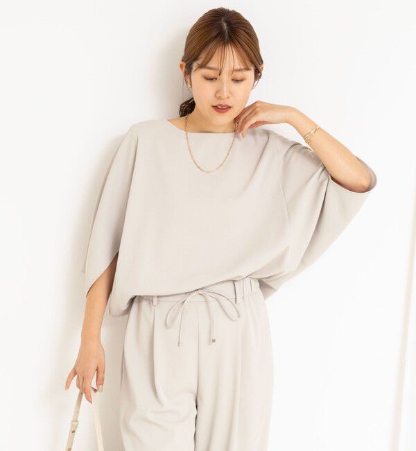 NOLLEY'S「《セットアップ対応》ツイルコクーンブラウス」|シャツ・ブラウス|