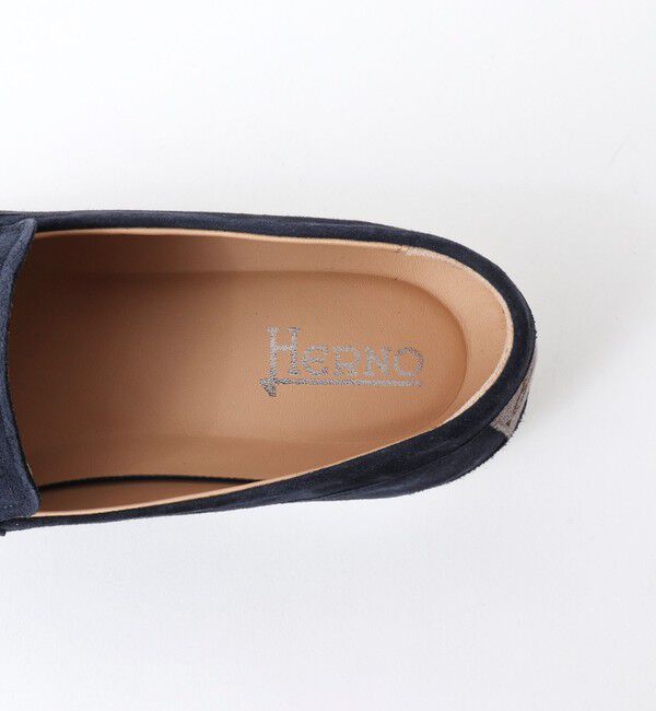 NOLLEY'S goodman「【HERNO/ヘルノ】モノグラム スエード ローファー 25SS」|モカシン|