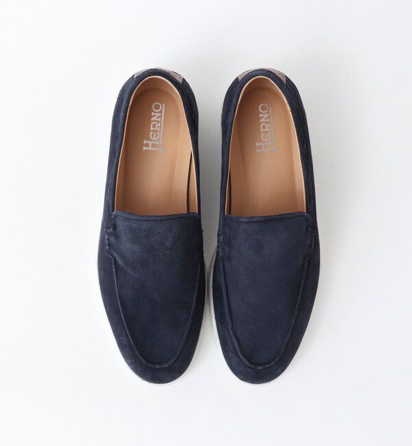 NOLLEY'S goodman「【HERNO/ヘルノ】モノグラム スエード ローファー 25SS」|モカシン|