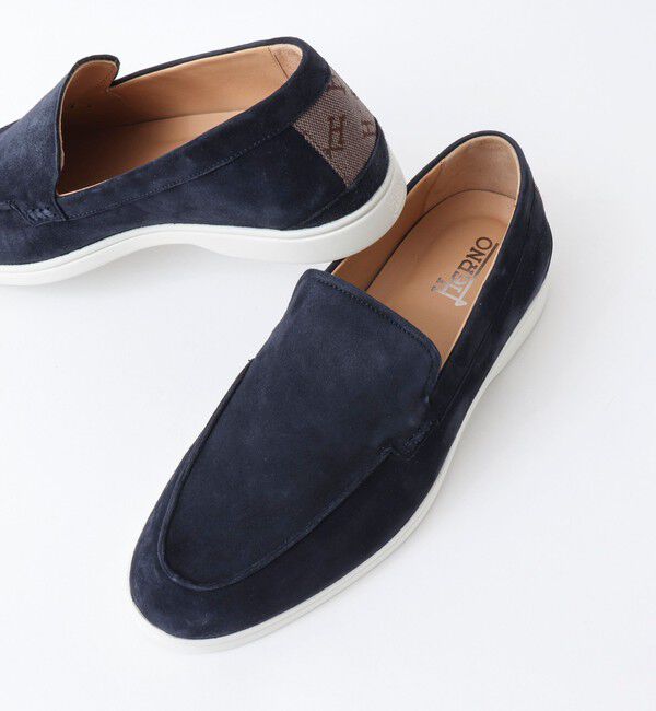 NOLLEY'S goodman「【HERNO/ヘルノ】モノグラム スエード ローファー 25SS」|モカシン|