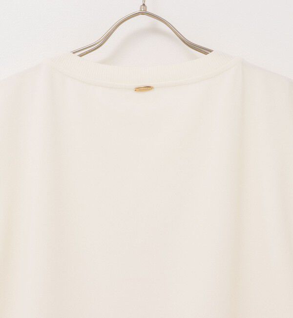 Rie Miller「《セットアップ対応》《手洗い可能》ダンボールジョーゼットリブ付ノースリーブカットソー」|Tシャツ・カットソー|