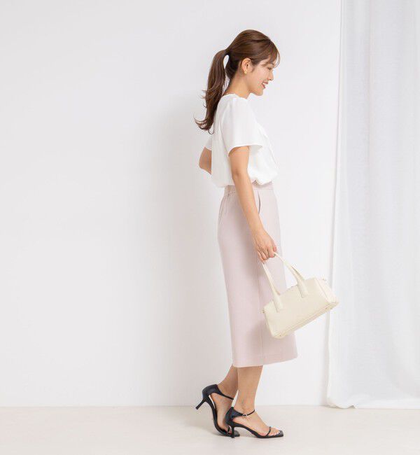 NOLLEY'S sophi「ジョーゼットVネックフリルブラウス」|シャツ・ブラウス|