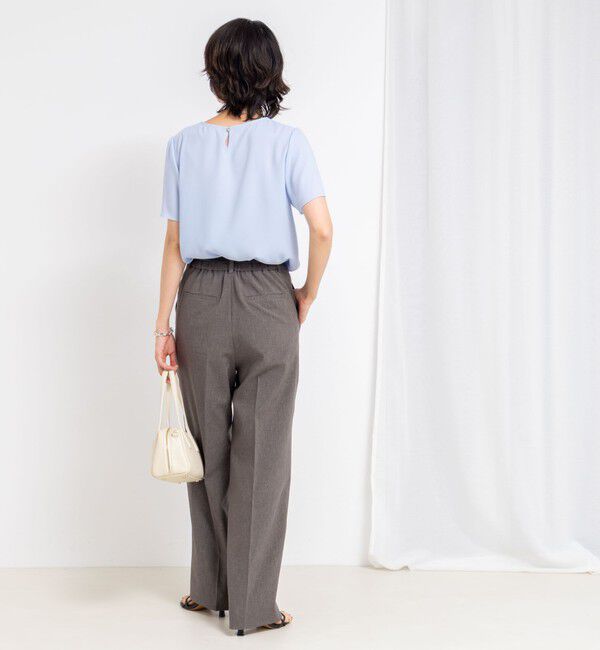 NOLLEY'S sophi「ジョーゼットVネックフリルブラウス」|シャツ・ブラウス|