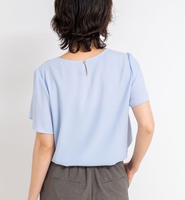 NOLLEY'S sophi「ジョーゼットVネックフリルブラウス」|シャツ・ブラウス|