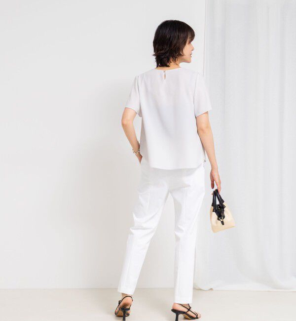 NOLLEY'S sophi「ジョーゼットVネックフリルブラウス」|シャツ・ブラウス|