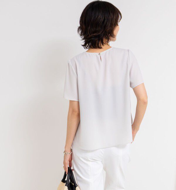 NOLLEY'S sophi「ジョーゼットVネックフリルブラウス」|シャツ・ブラウス|