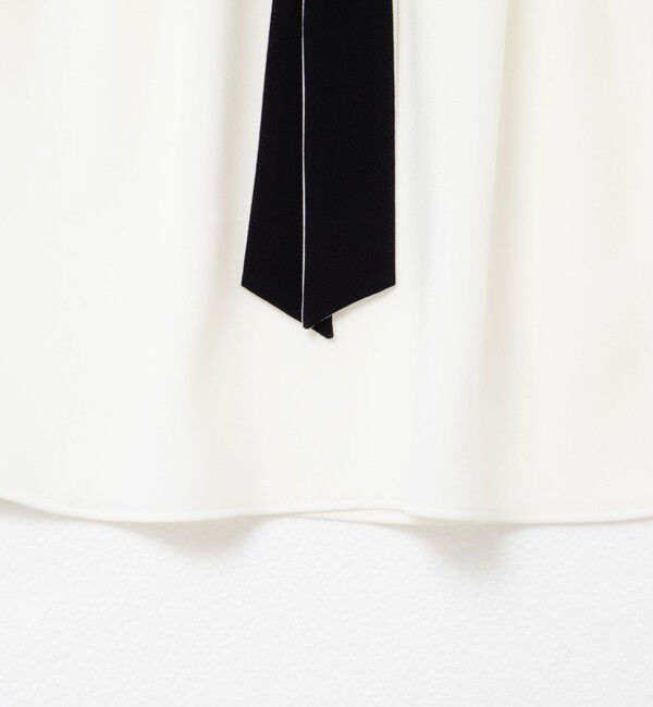 NOLLEY'S「配色ボウタイ半袖ブラウス」|シャツ・ブラウス|