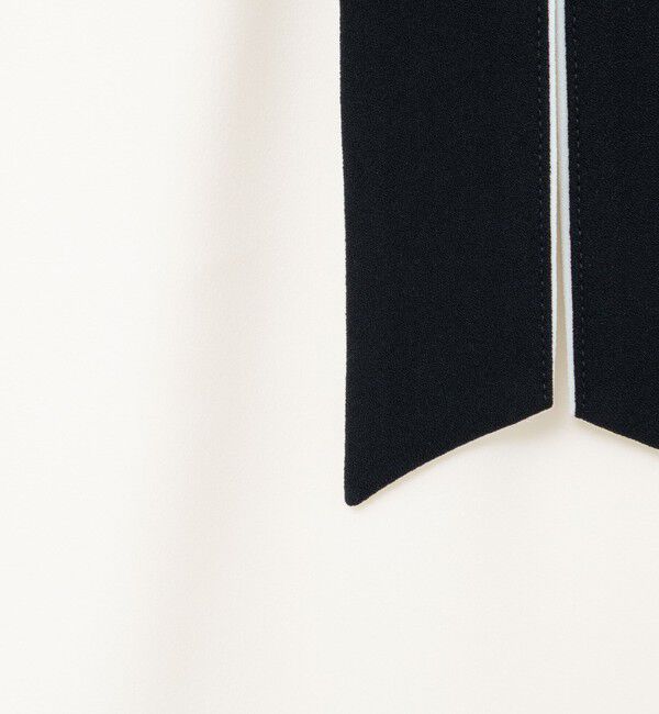 NOLLEY'S「配色ボウタイ半袖ブラウス」|シャツ・ブラウス|