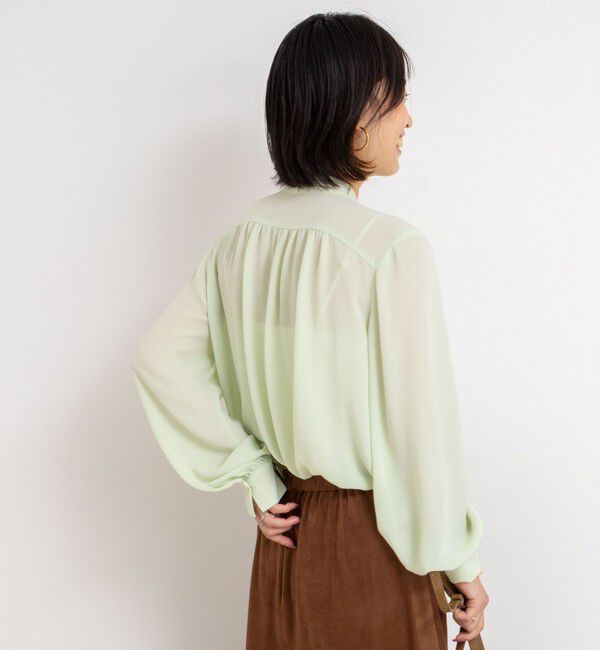 NOLLEY'S「ジョーゼットボウタイブラウス」|シャツ・ブラウス|