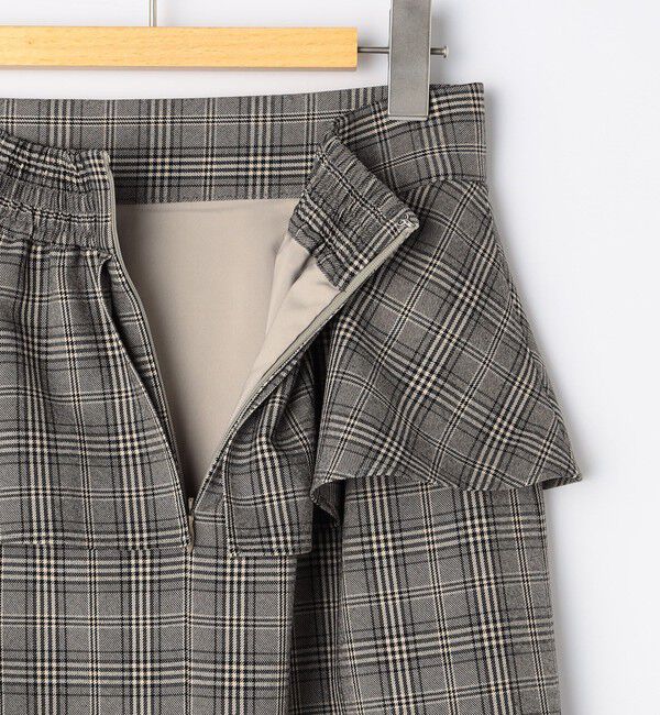 NOLLEY'S「ウォッシャブルペプラムタイトミディスカート」|タイト|