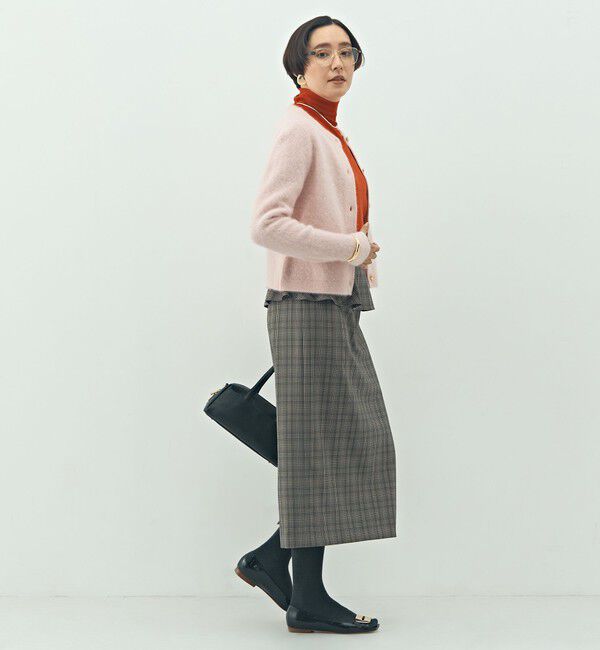 NOLLEY'S「ウォッシャブルペプラムタイトミディスカート」|タイト|