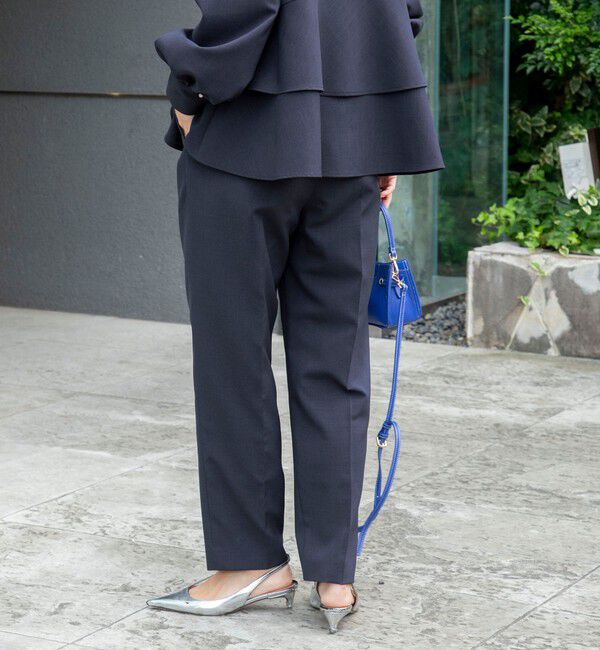 NOLLEY'S「《セットアップ対応》ウォッシャブルタックテーパードパンツ」|その他|