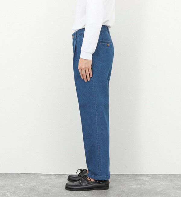 NOLLEY'S goodman「デニムストレッチ ワイドジャスト丈パンツ 26SS」|デニム|