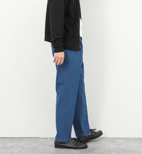 NOLLEY'S goodman「デニムストレッチ ワイドジャスト丈パンツ 26SS」|デニム|