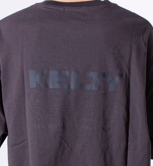 GLOSTER「【KELTY&times;GLOSTER】別注 バックタイポロゴプリントTシャツ ワンポイントワッペン」|Tシャツ・カットソー|