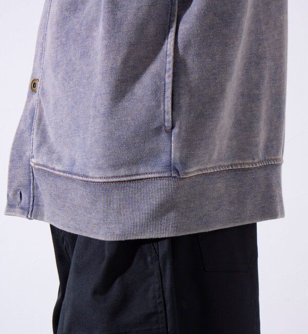 GLOSTER「【GLOSTER/グロスター】ステッチ配色 デニムカーディガン Vネックカーディガン」|カーディガン|