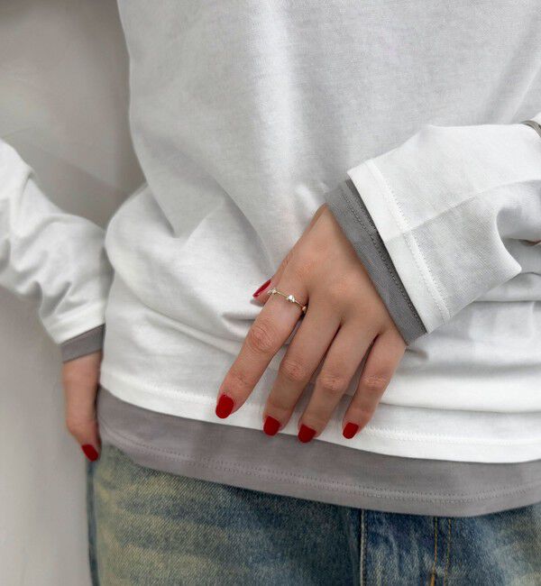 fredy emue「【by daisy/バイデイジー】SV925プチハートリング」|リング|シルバー