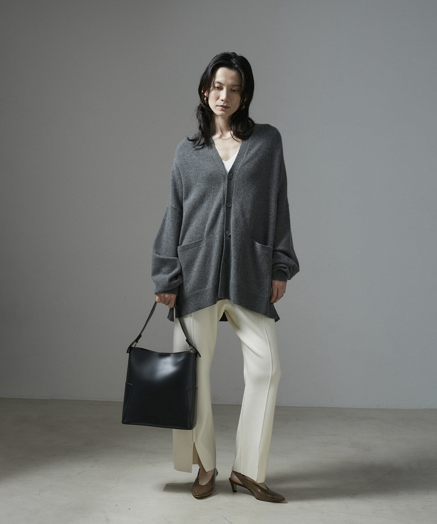 SALON adam et rope'「[ご好評につき追加決定]【WEB限定】ダブルポケットワンハンドルバッグ4」|トートバッグ|