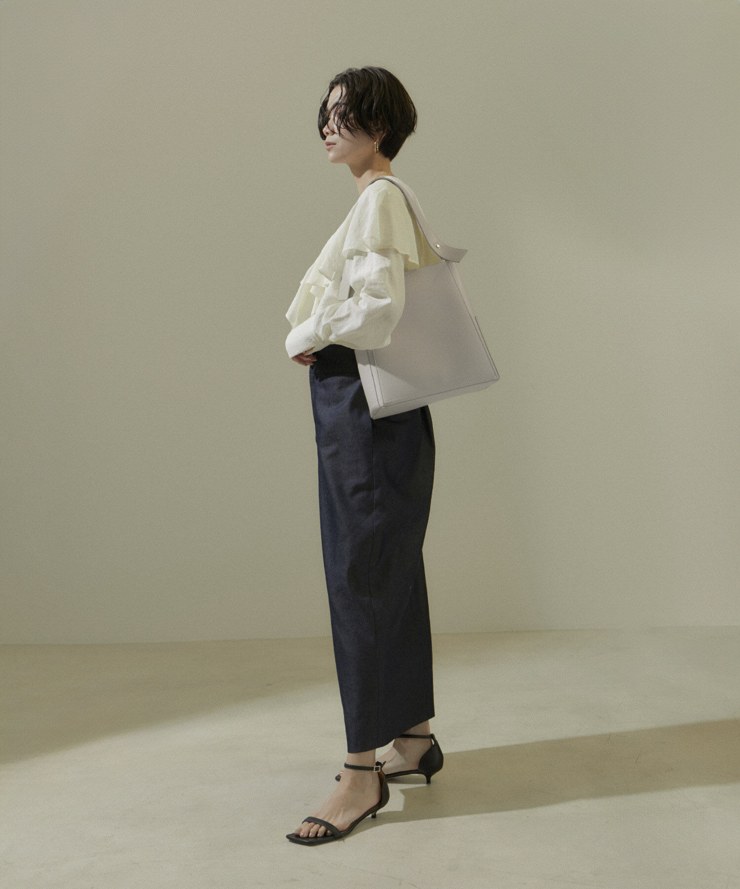 SALON adam et rope'「[ご好評につき追加決定]【WEB限定】ダブルポケットワンハンドルバッグ4」|トートバッグ|