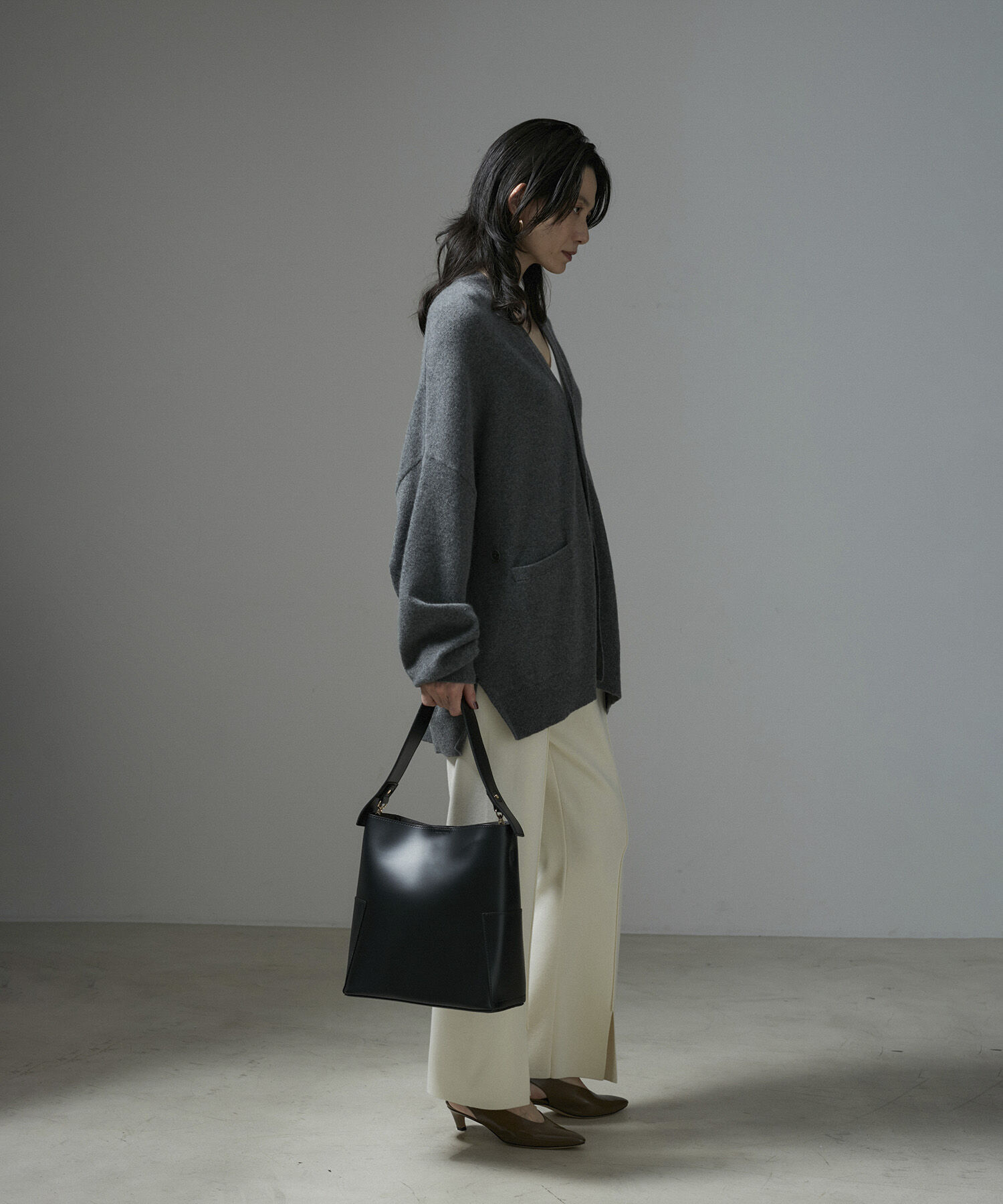 SALON adam et rope'「[ご好評につき追加決定]【WEB限定】ダブルポケットワンハンドルバッグ4」|トートバッグ|