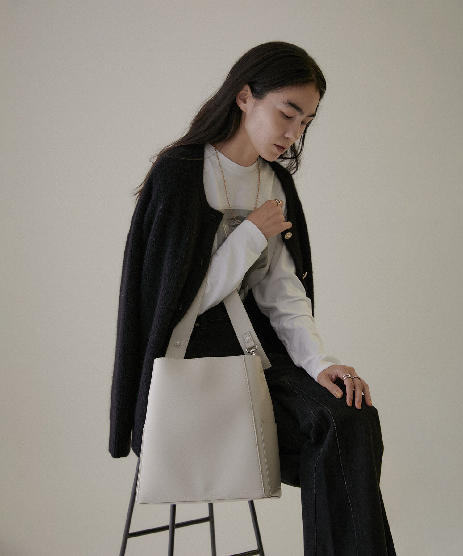 SALON adam et rope'「[ご好評につき追加決定]【WEB限定】ダブルポケットワンハンドルバッグ4」|トートバッグ|