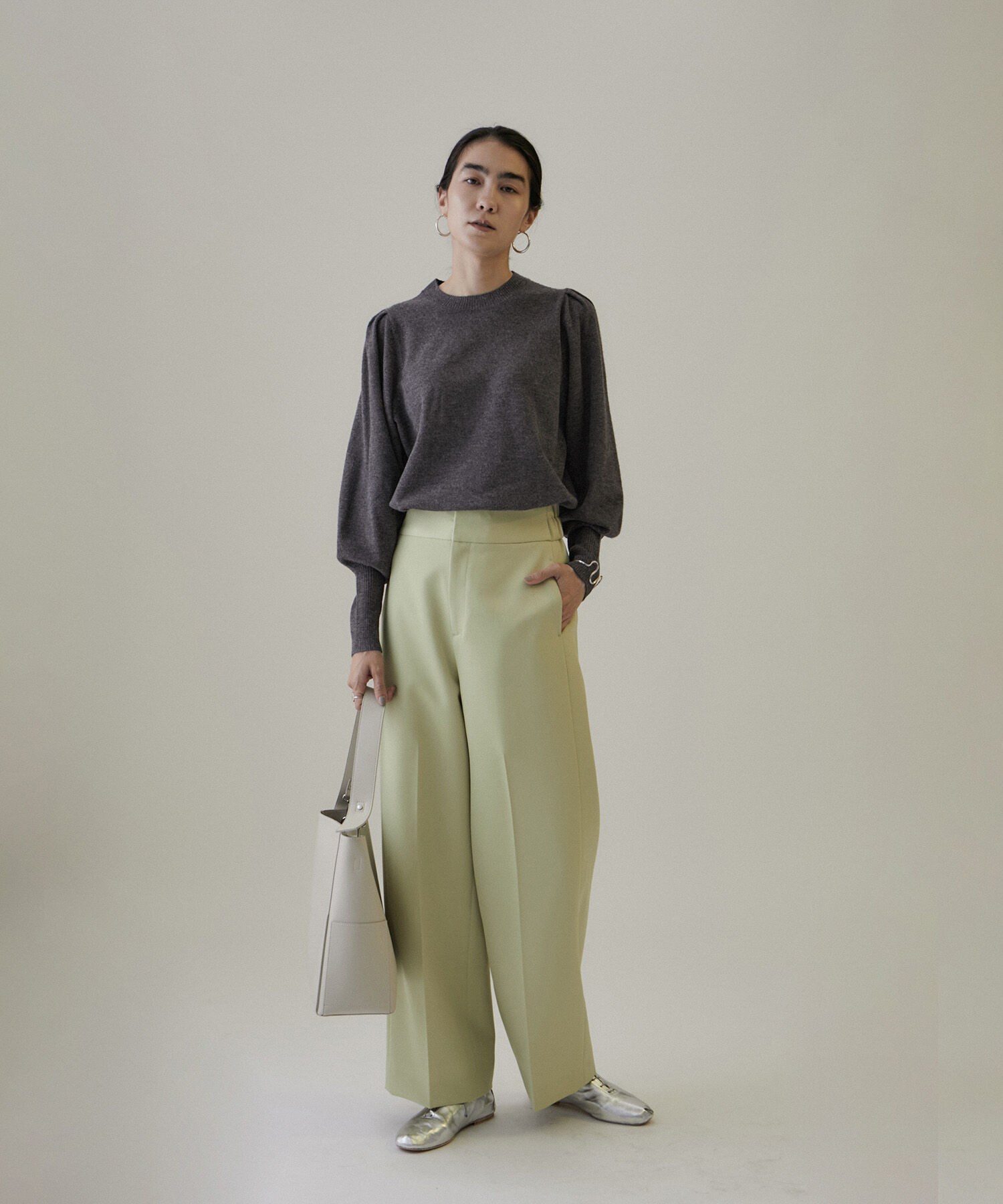 SALON adam et rope'「[ご好評につき追加決定]【WEB限定】ダブルポケットワンハンドルバッグ4」|トートバッグ|