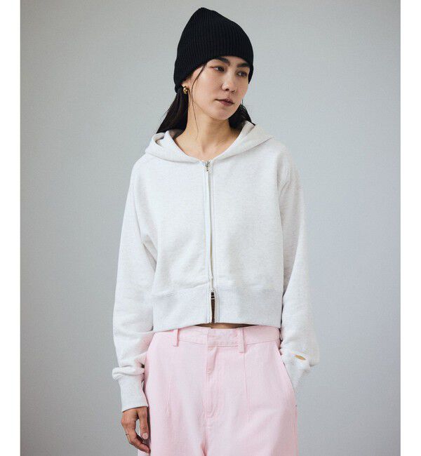 SALON adam et rope'「アズマ裏毛クロップドフーデットパーカー」|パーカー|
