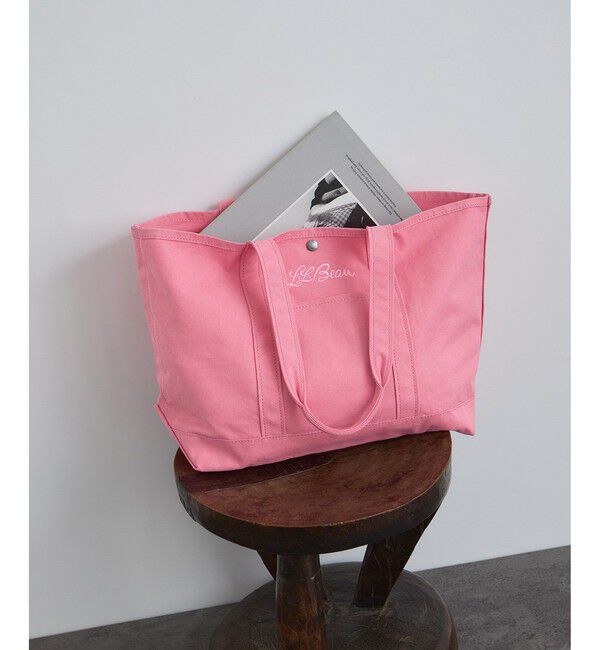 SALON adam et rope'「【J'aDoRe・店舗限定】【L.L.Bean for SALON（エル・エル・ビーン）】別注middle grocery tote」|トートバッグ|ローズピンク(64)