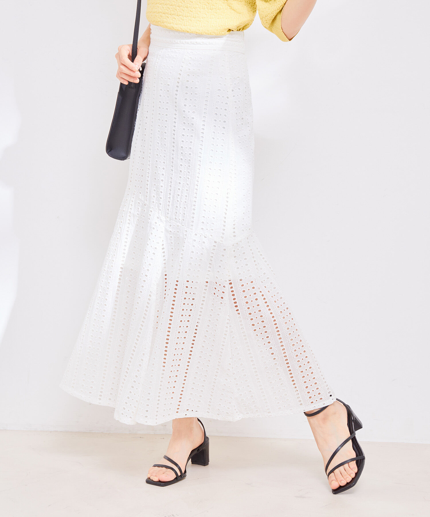 vis-a-vis「【WEB限定】エンブロイダリーレーススリットマーメイドスカート【セットアップ対応】【ワンピースみせ】」|スカート|