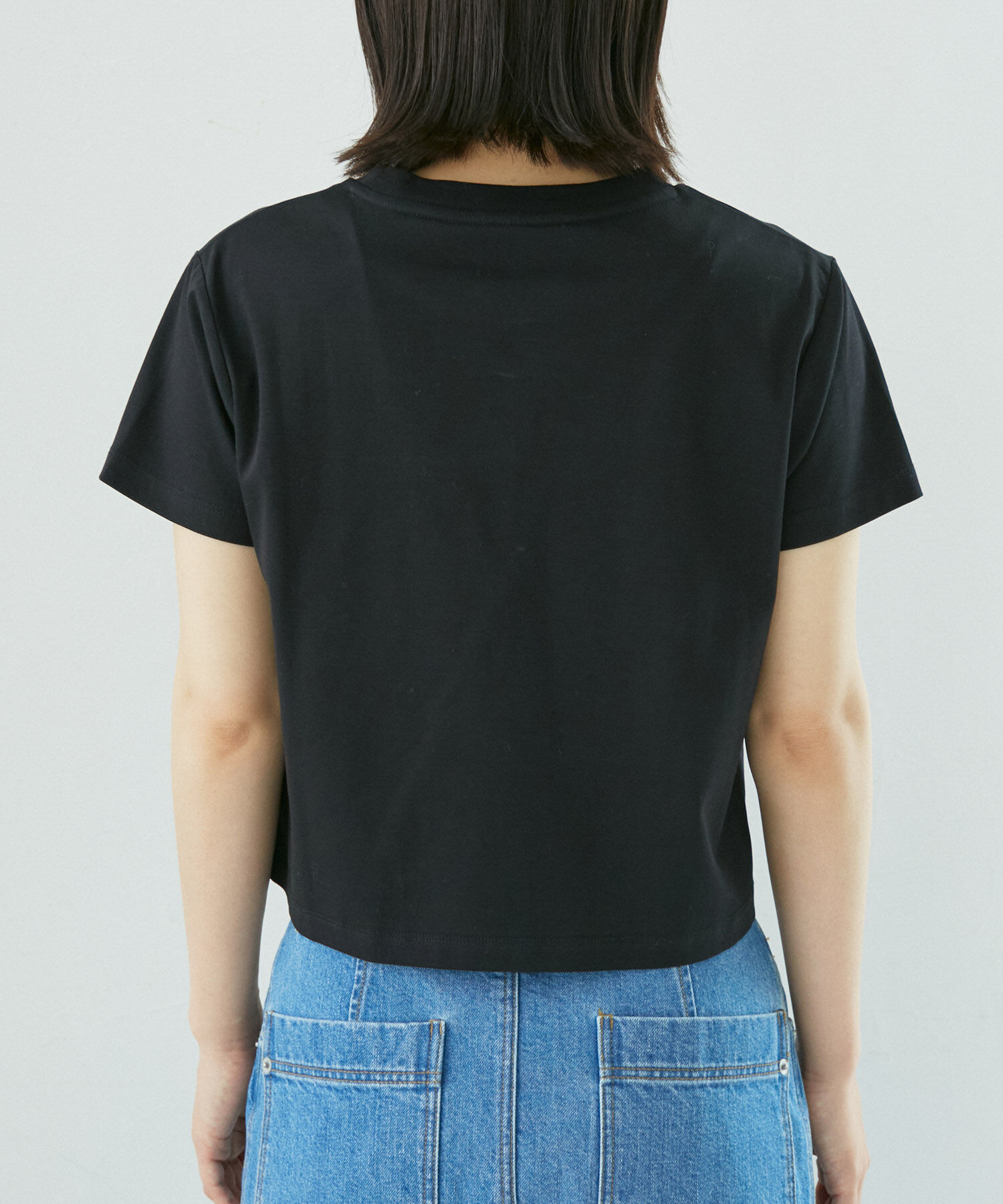 VIS「【接触冷感・洗える】シルケットリボンTシャツ」|Tシャツ・カットソー|