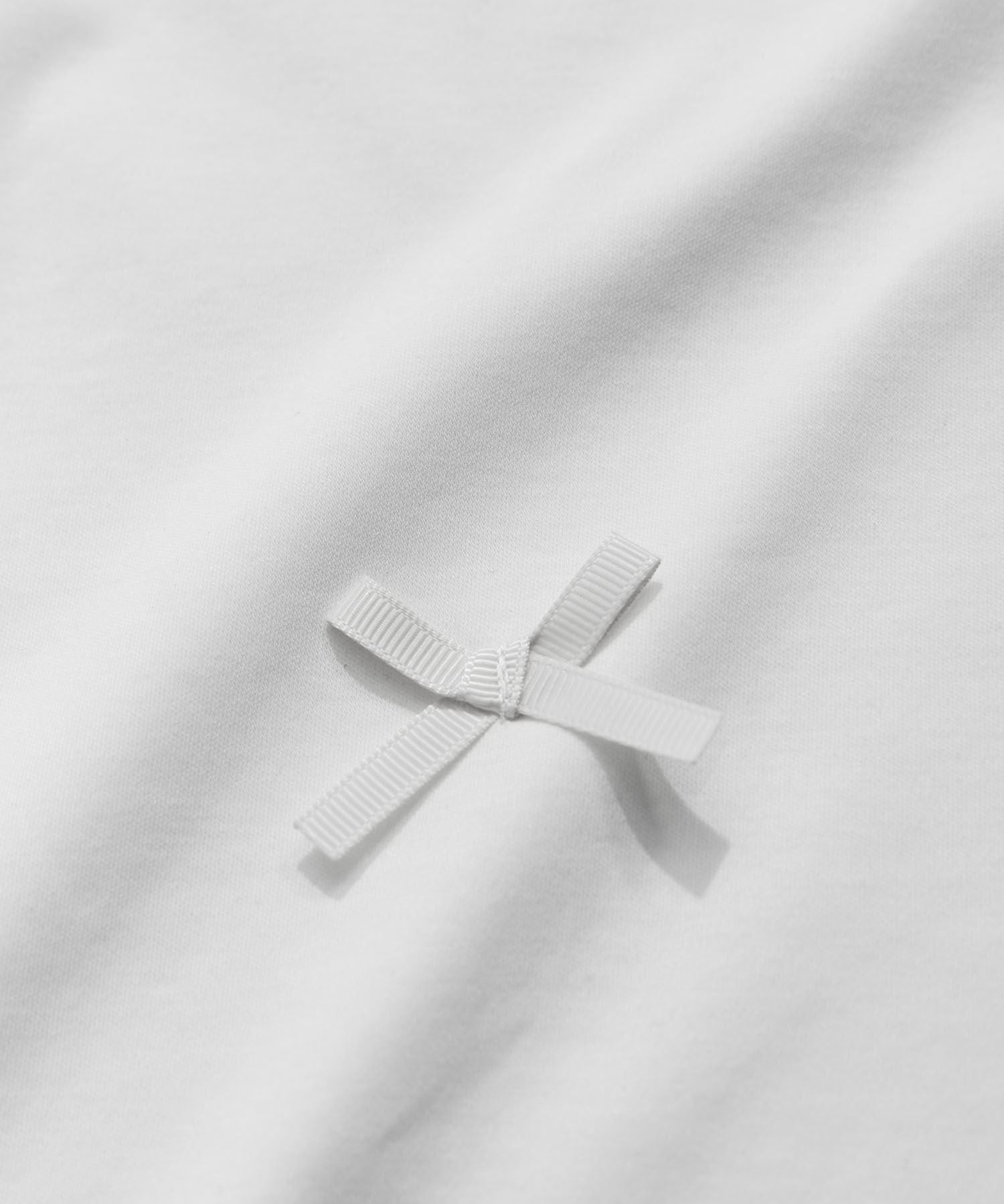 VIS「【接触冷感・洗える】シルケットリボンTシャツ」|Tシャツ・カットソー|