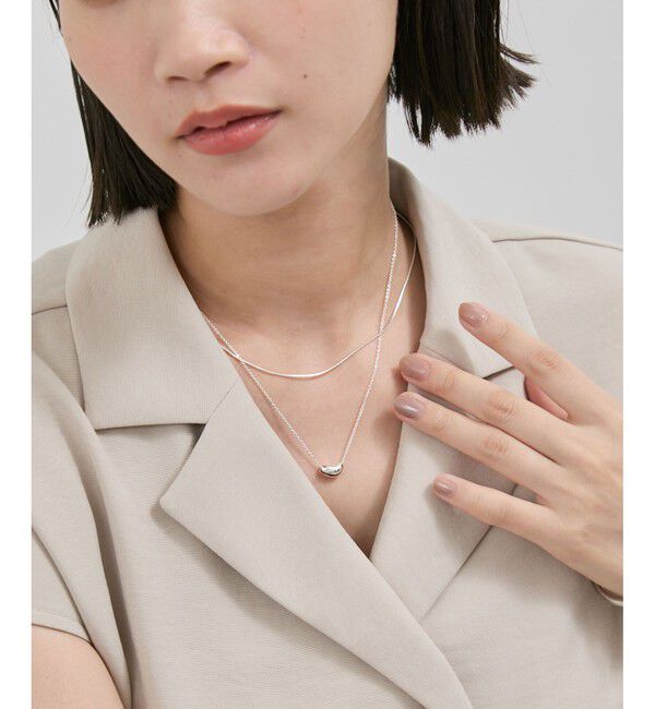 VIS「ビーントップレイヤードネックレス」|ネックレス|シルバー(93)