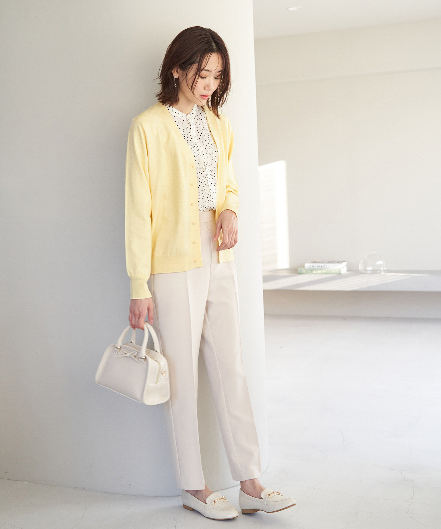 Rope&rsquo;Picnic「天竺Vネックニットカーディガン」|カーディガン|