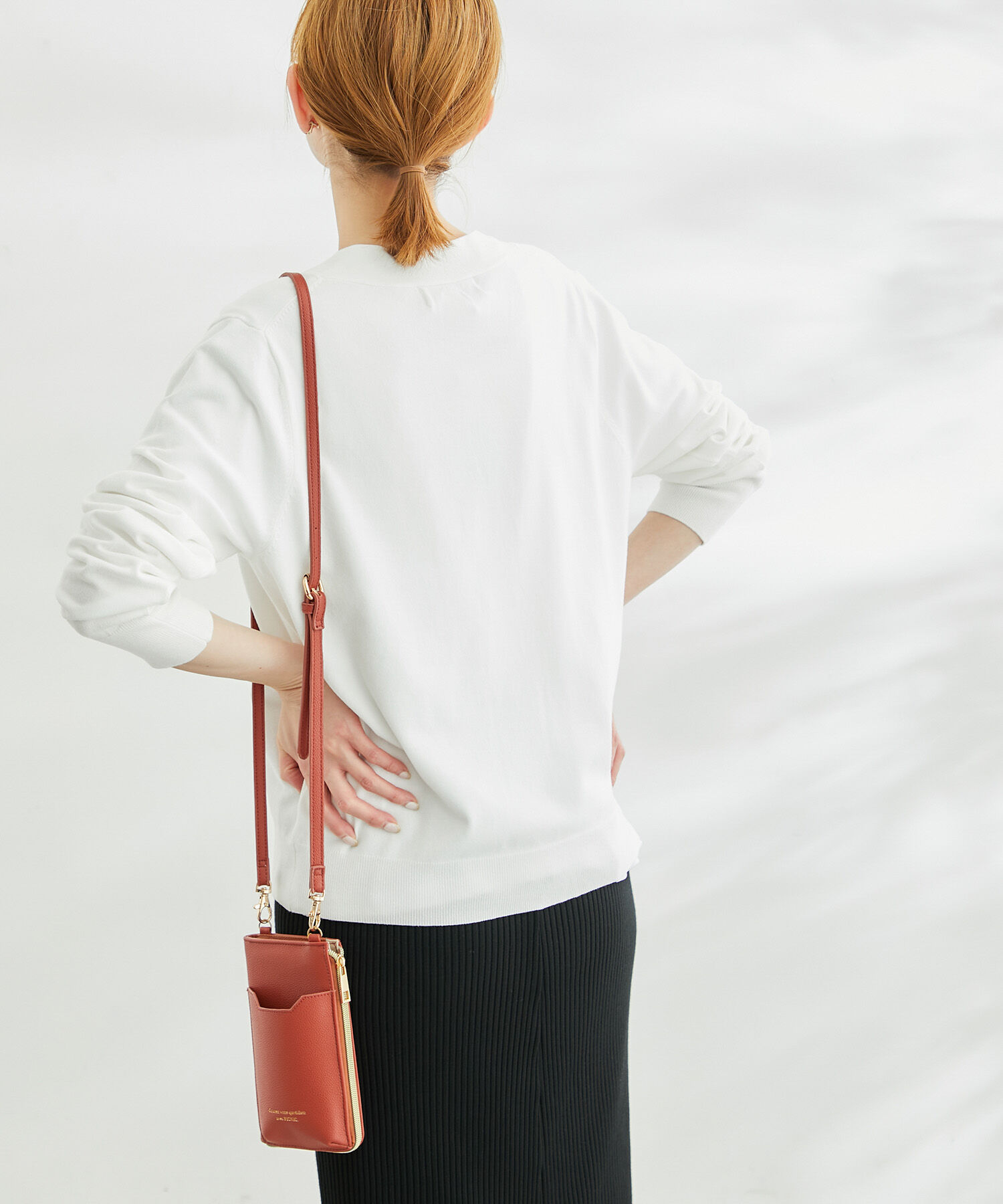 Rope&rsquo;Picnic「天竺Vネックニットカーディガン」|カーディガン|