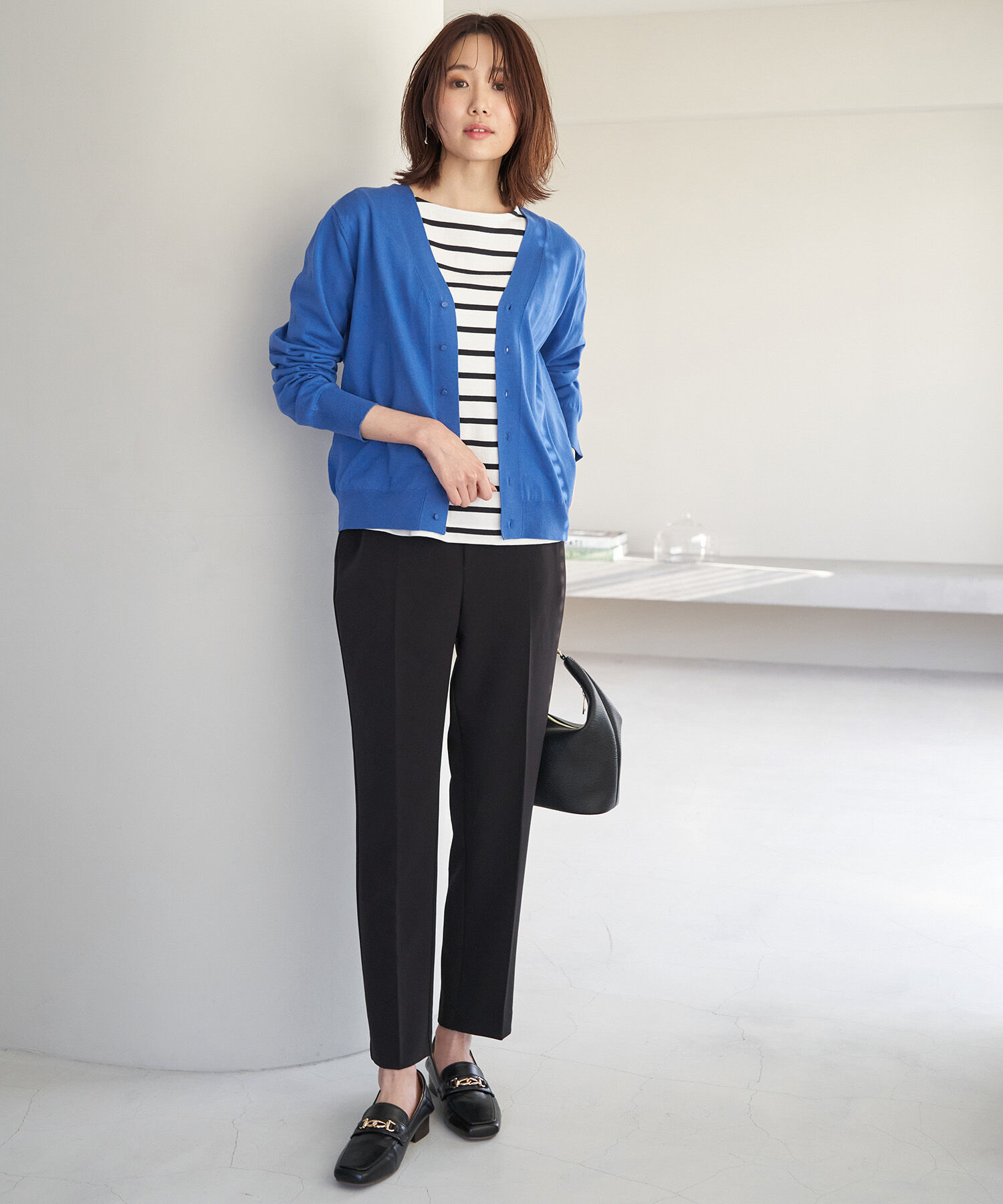 Rope&rsquo;Picnic「天竺Vネックニットカーディガン」|カーディガン|