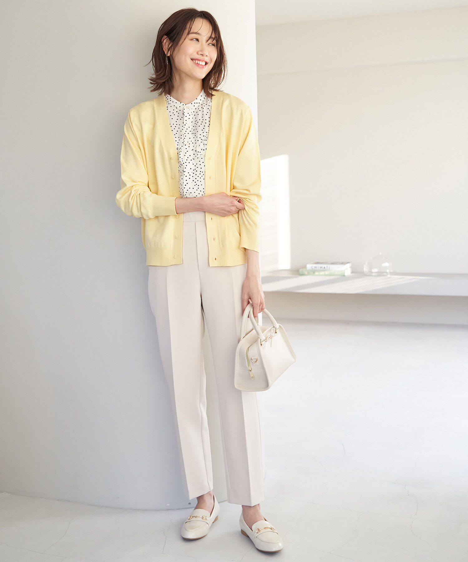 Rope&rsquo;Picnic「天竺Vネックニットカーディガン」|カーディガン|