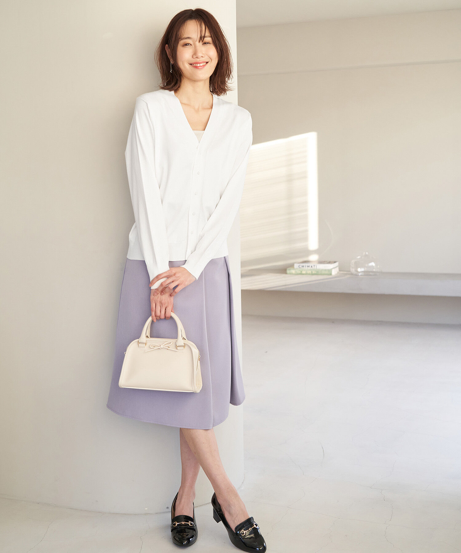 Rope&rsquo;Picnic「天竺Vネックニットカーディガン」|カーディガン|