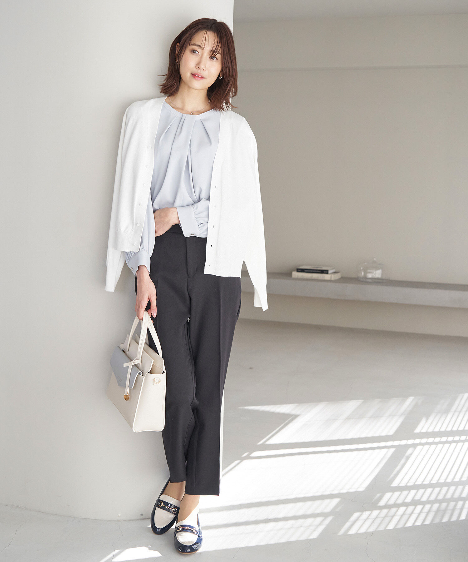 Rope&rsquo;Picnic「天竺Vネックニットカーディガン」|カーディガン|