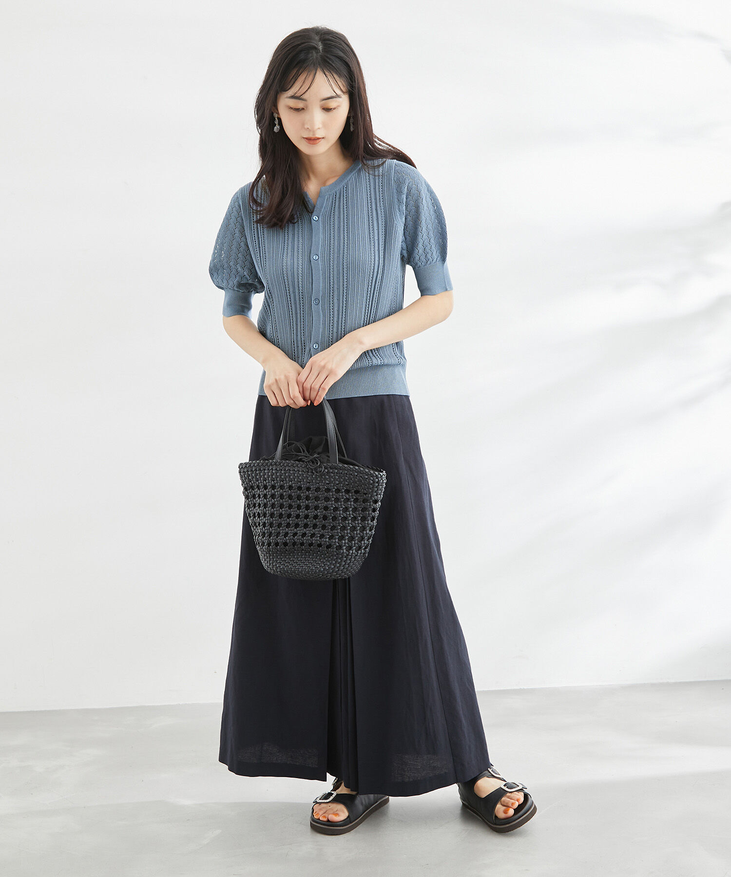 Rope&rsquo;Picnic「アイレットカーディガン」|カーディガン|