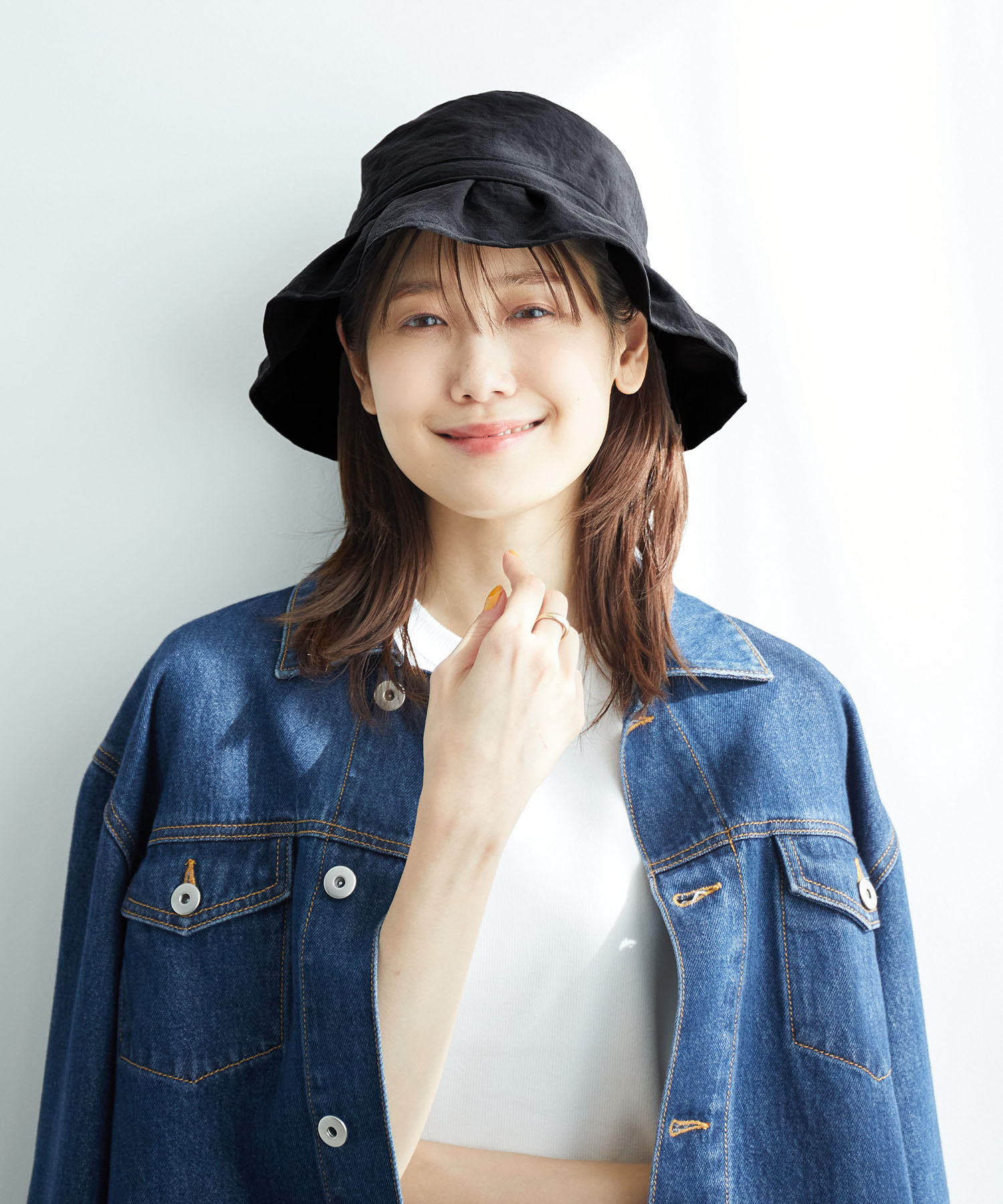 ROPE PICNIC PASSAGE「Onibegie(オニベジ)オックスフリルリボンハット」|ハット|ブラック(01)