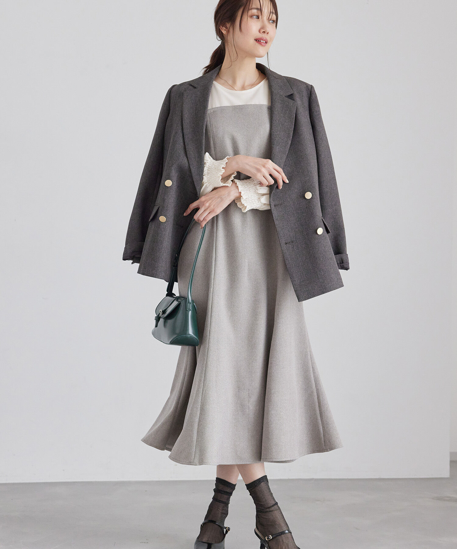 Rope&rsquo;Picnic「ドッキングマーメイドワンピース」|ワンピース|