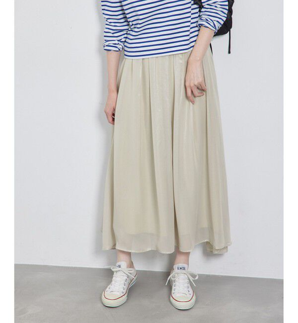 Rope&rsquo;Picnic「箔プリントスカート」|スカート|