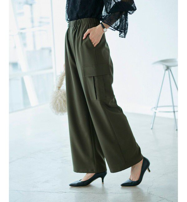 Rope&rsquo;Picnic「【3サイズ展開】新色追加/イージーカーゴパンツ」|カーゴ|カーキー系(38)