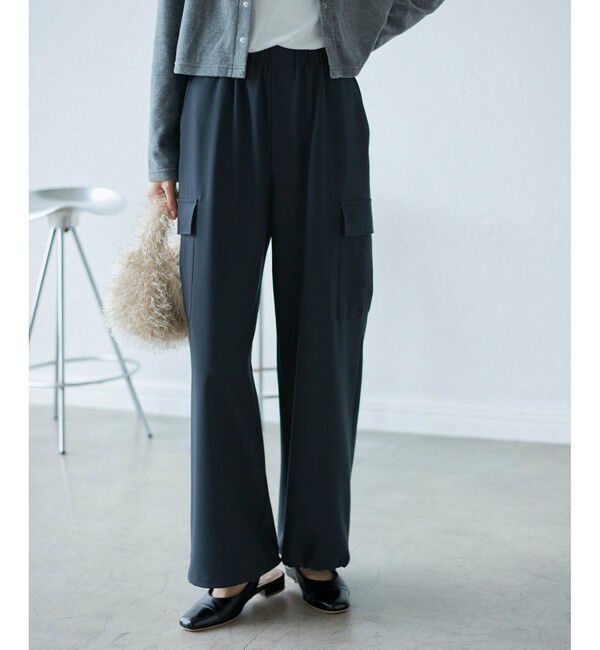 Rope&rsquo;Picnic「【3サイズ展開】新色追加/イージーカーゴパンツ」|カーゴ|ネイビー(40)