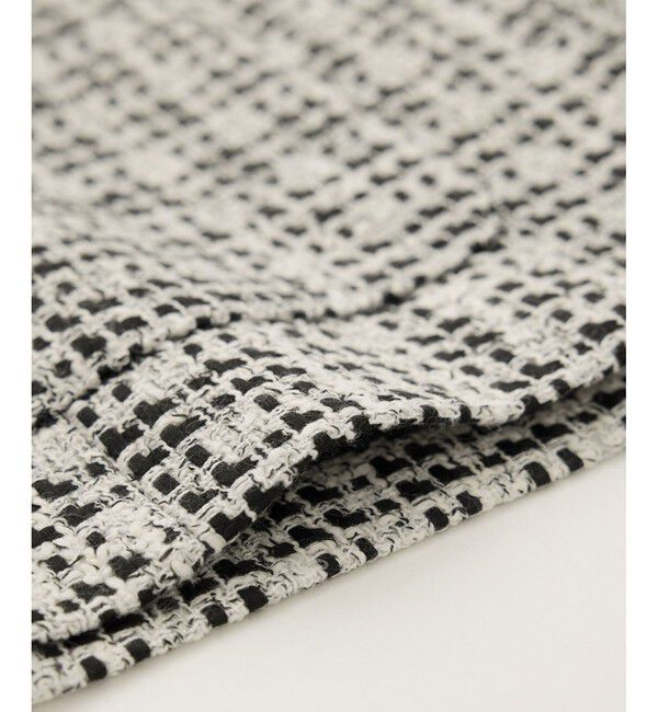 Rope&rsquo;Picnic「セレモニー・通勤対応/ツイードジャケット/リンクコーデ」|ノーカラージャケット|