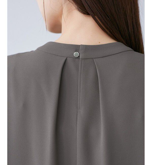 Rope&rsquo;Picnic「メタルパーツフロントフリルタイブラウス/通勤対応」|シャツ・ブラウス|