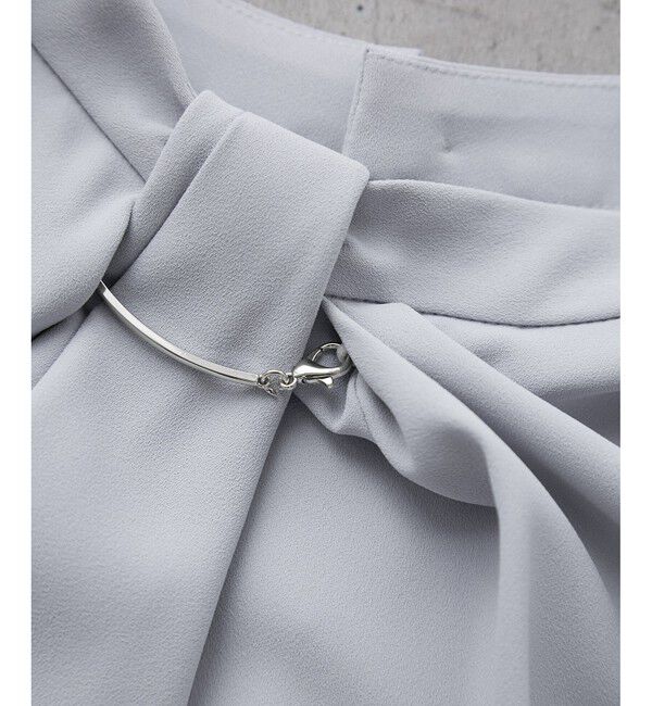 Rope&rsquo;Picnic「メタルパーツフロントフリルタイブラウス/通勤対応」|シャツ・ブラウス|