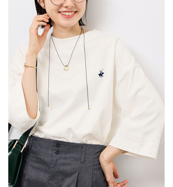 Rope&rsquo;Picnic「【BEVERLY HILLS POLO CLUB/ビバリーヒルズポロクラブ】ワイドスリーブTシャツ」|Tシャツ・カットソー|ホワイト(10)